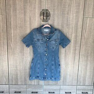 Zara Denim Shirt Mini‎ Dress